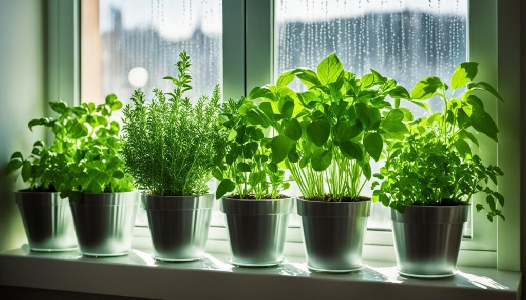 Thriving Indoor Herb Garden