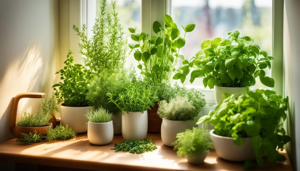 indoor herb garden