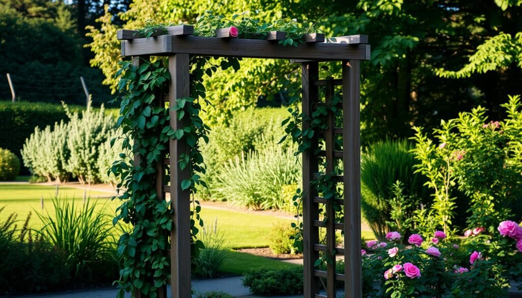 DIY garden trellis