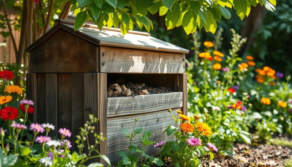 Detailed plans for constructing a compost bin that fits your garden space and ne