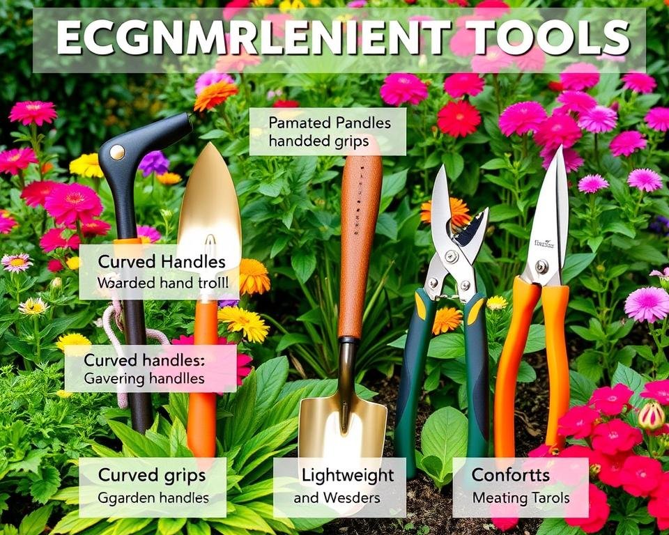 Ergonomic gardening tools