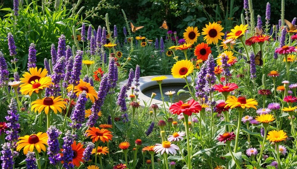 Tips on planting flowers and creating habitats that attract bees, butterflies, a