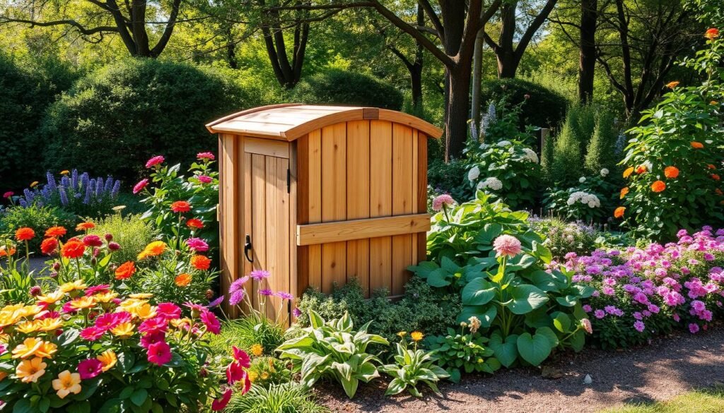 compost bin placement