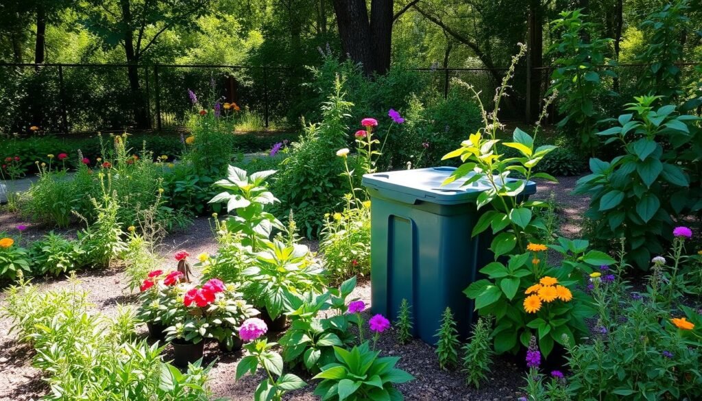 compost bin placement