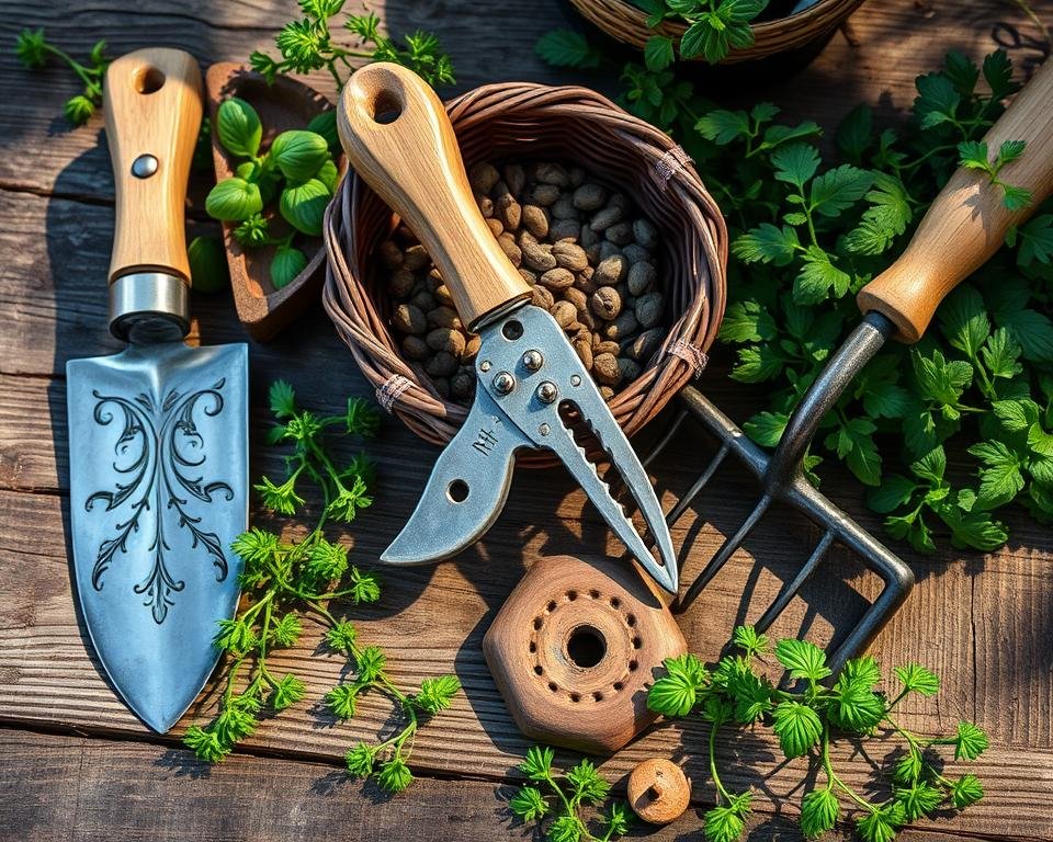 handmade garden implements