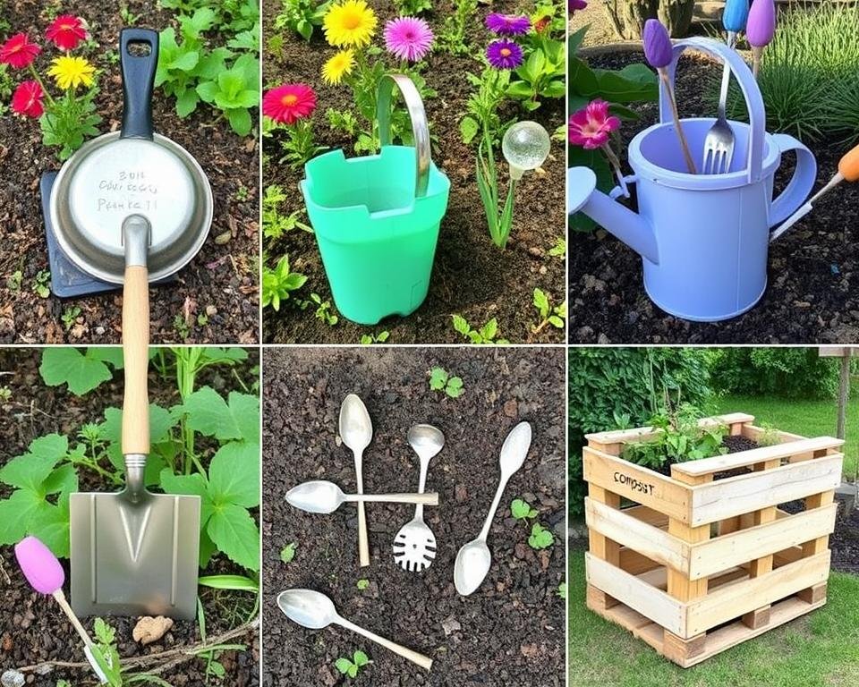 repurposed gardening equipment